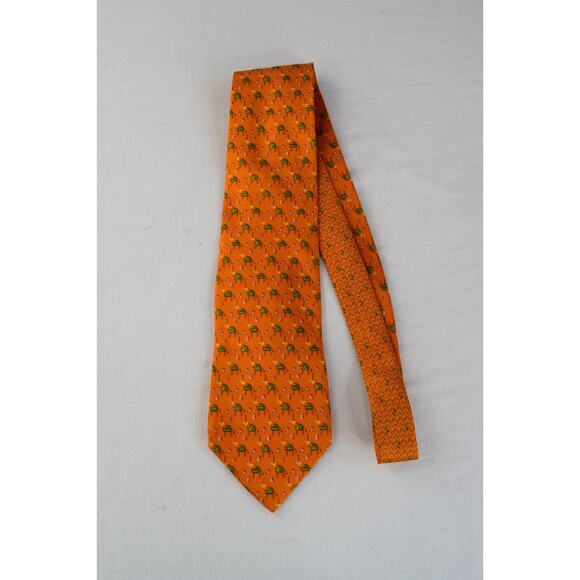 Ermenegildo Zegna TIE 100% Silk Made in Italy Necktie Elephant Print 61X 3.75 - Picture 2 of 6